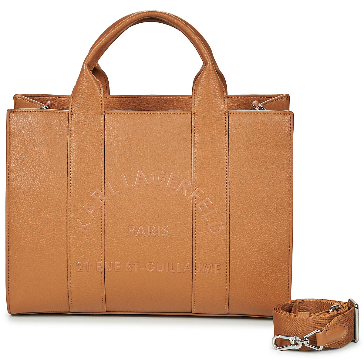 Karl Lagerfeld  K/RSG PEBBLE SQUARE MED TOTE  Hnědá