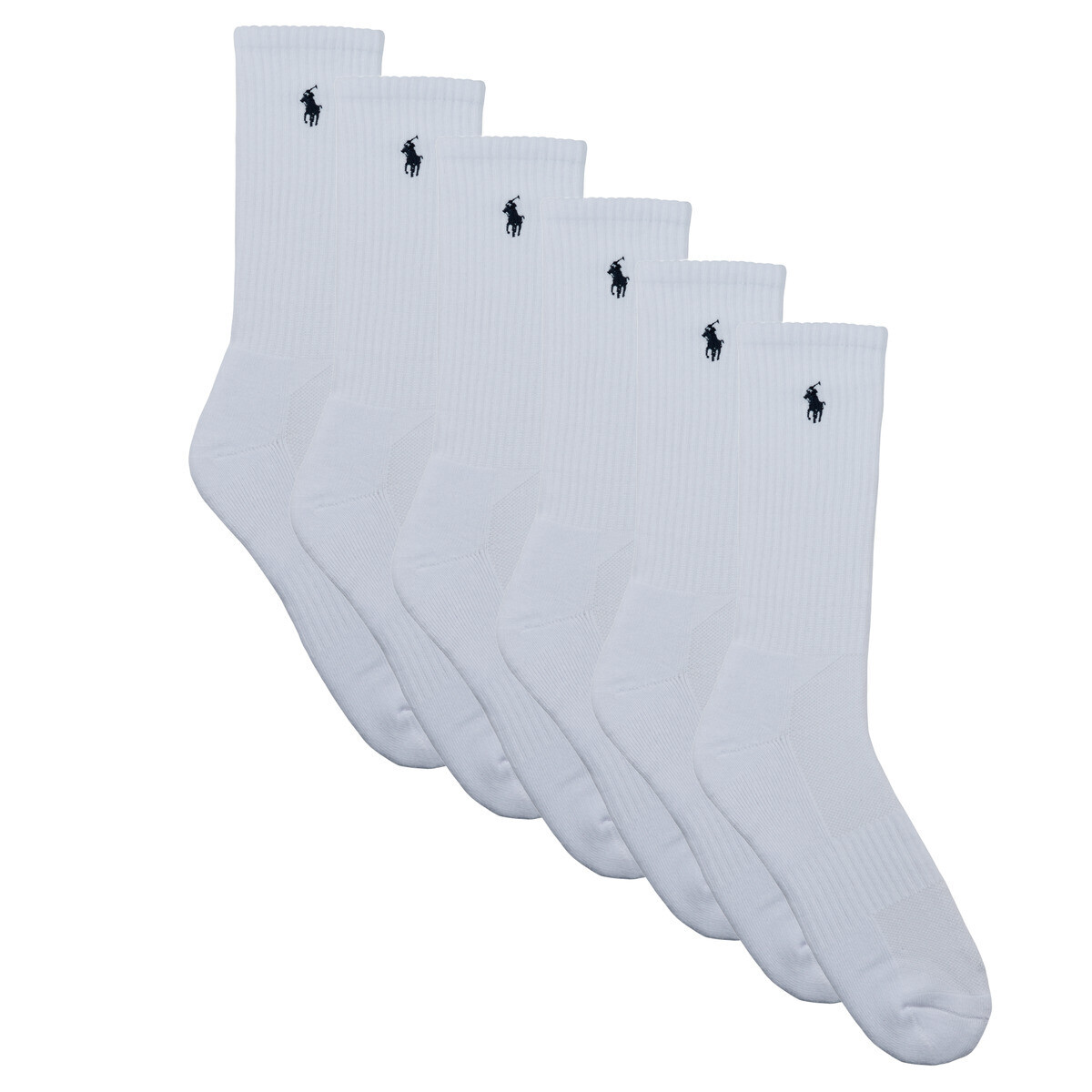 Polo Ralph Lauren  PRFRMNC CTNC-CREW SOCK-6 PACK  Bílá