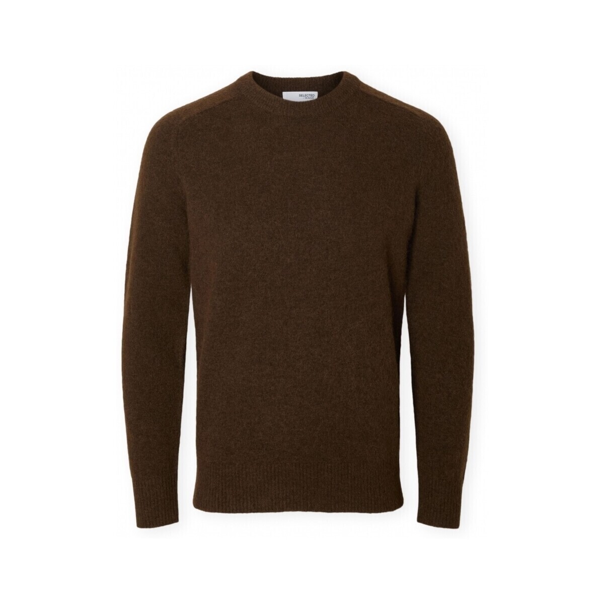 Selected  Noos Rai Knit - Demitasse  Hnědá