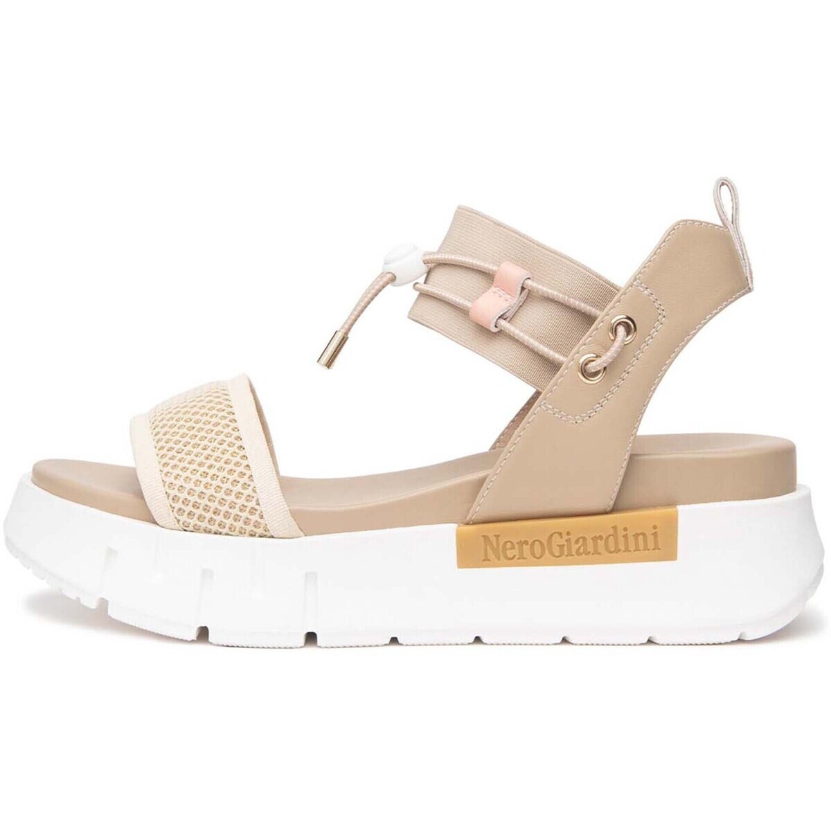 NeroGiardini  T.At1610 687 Tamigi Lino Elastico Chiar T.Ne  Bílá