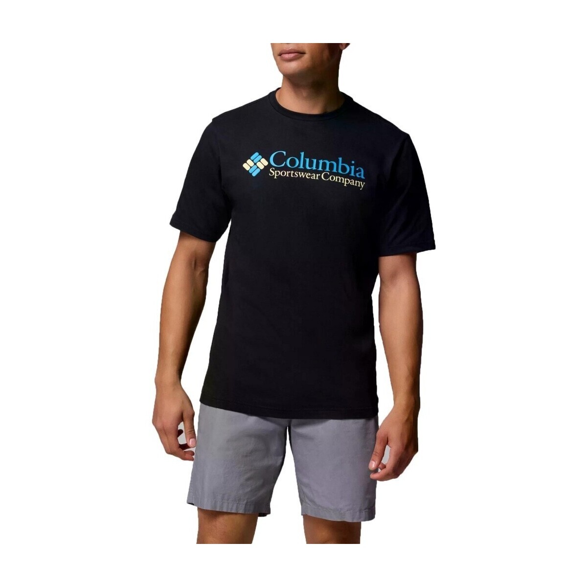 Columbia  CSC BASIC LOGO SHORT SLEE  Černá