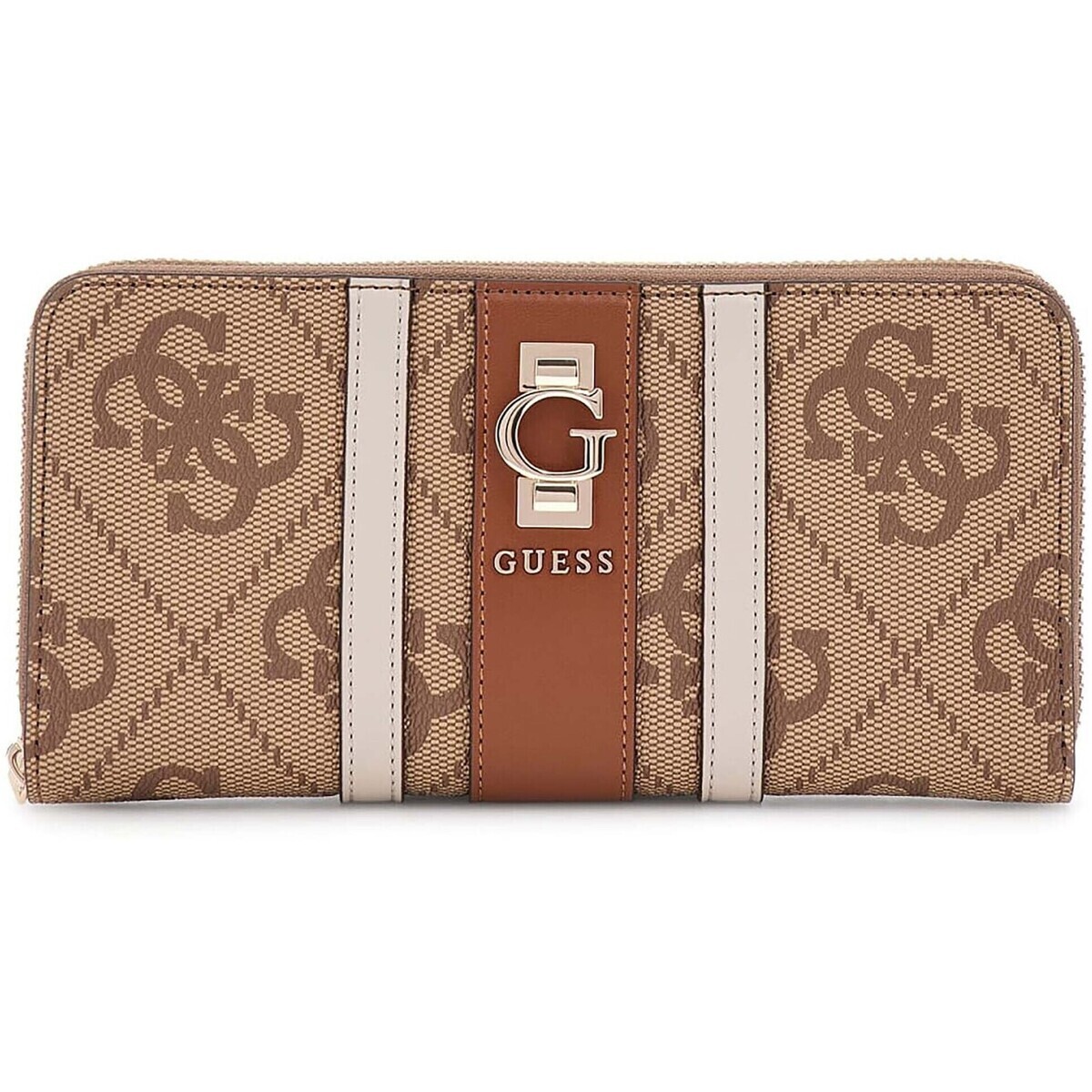 Guess  Erenia Slg Large Zip Around  Hnědá