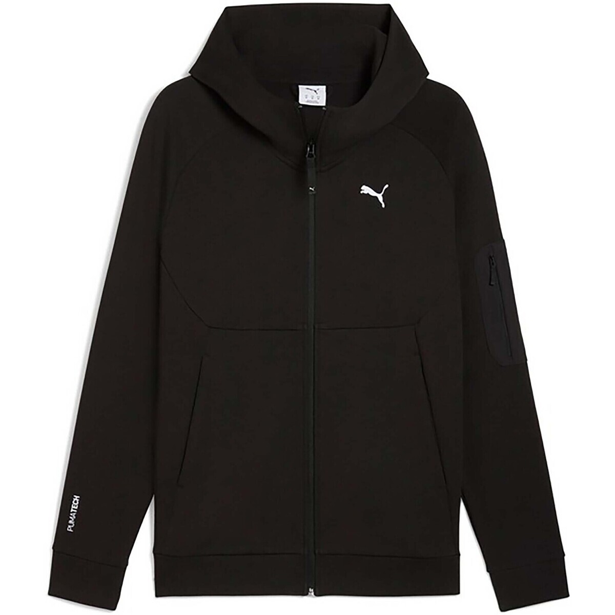 Puma  tech Fz Hoodie  Černá