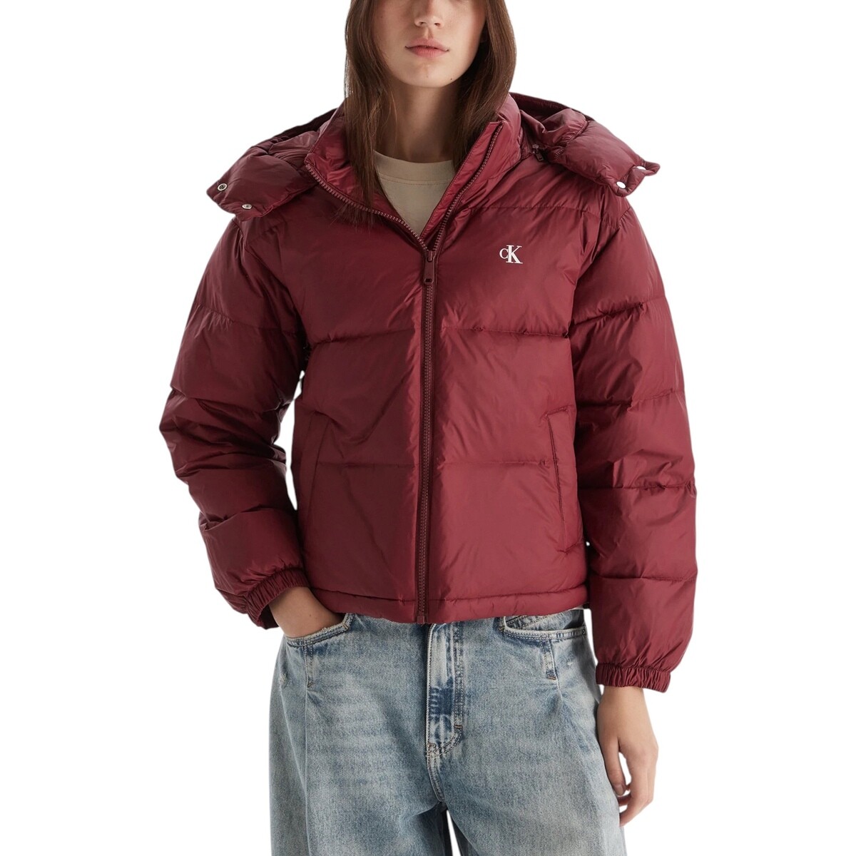 Calvin Klein Jeans  ESSENTIAL MIDWEIGHT LV047D501G  Červená