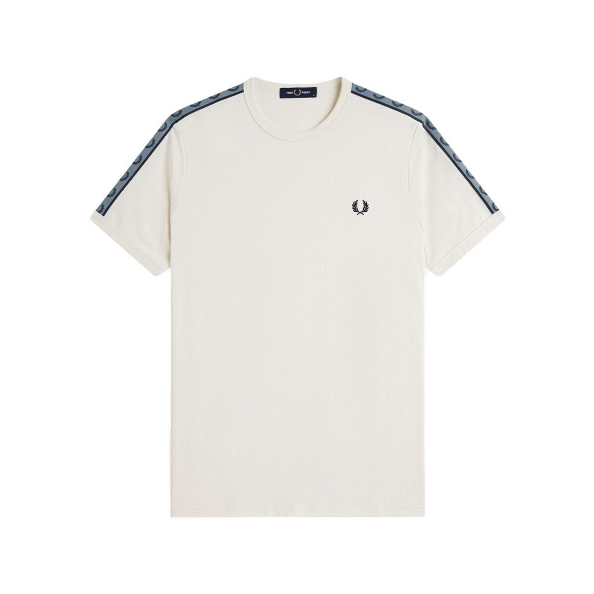 Fred Perry  CONTRAST TAPE RINGER T-SHIR  Bílá