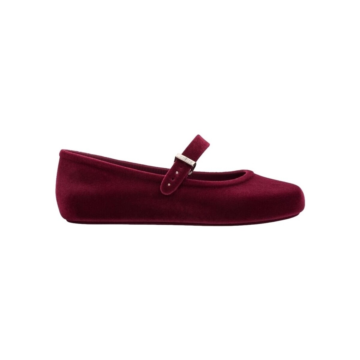 Melissa  Soft Ballerina Velvet II - Red Flocked  Červená