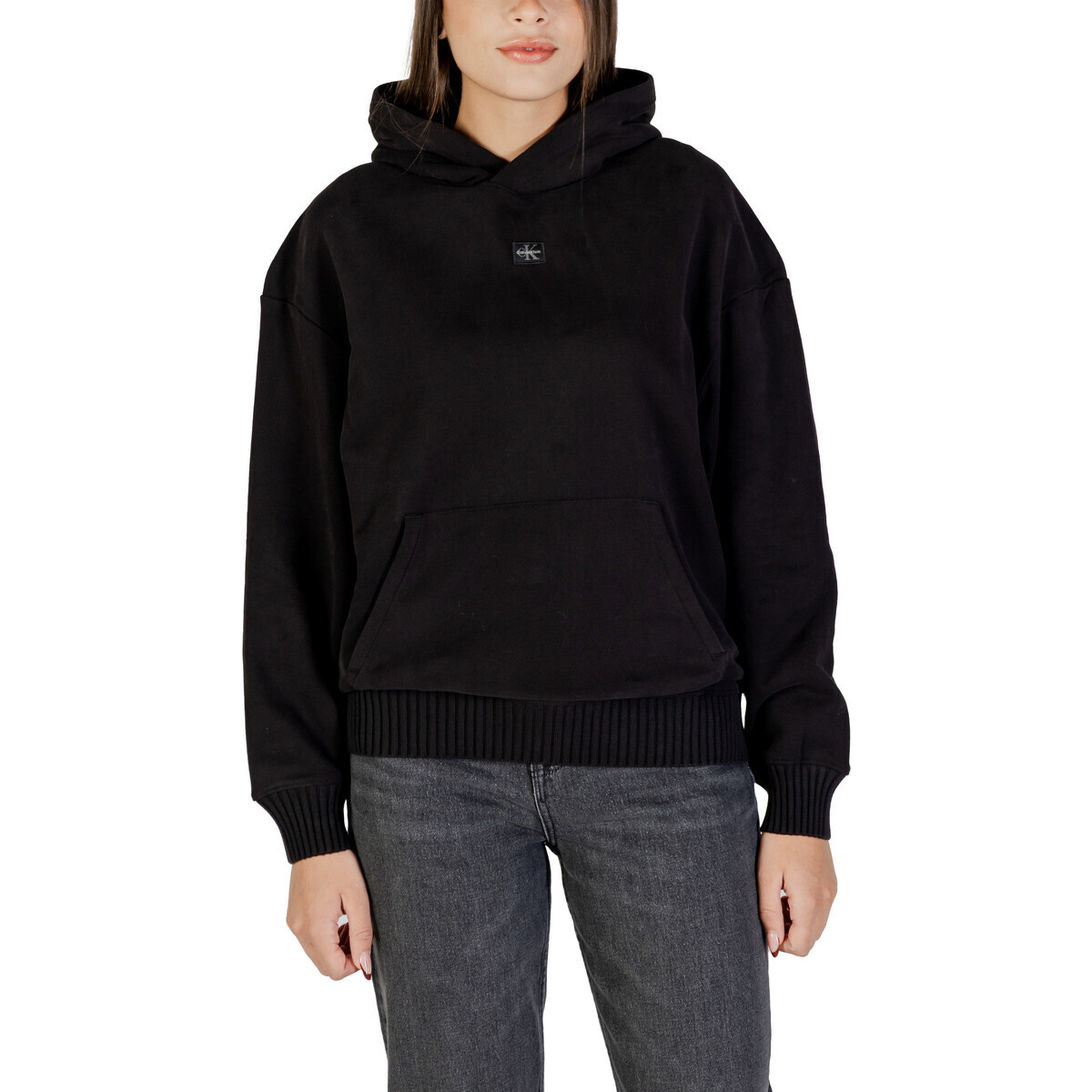 Calvin Klein Jeans  WOVEN LABEL PEACHED LV047D232G  Černá