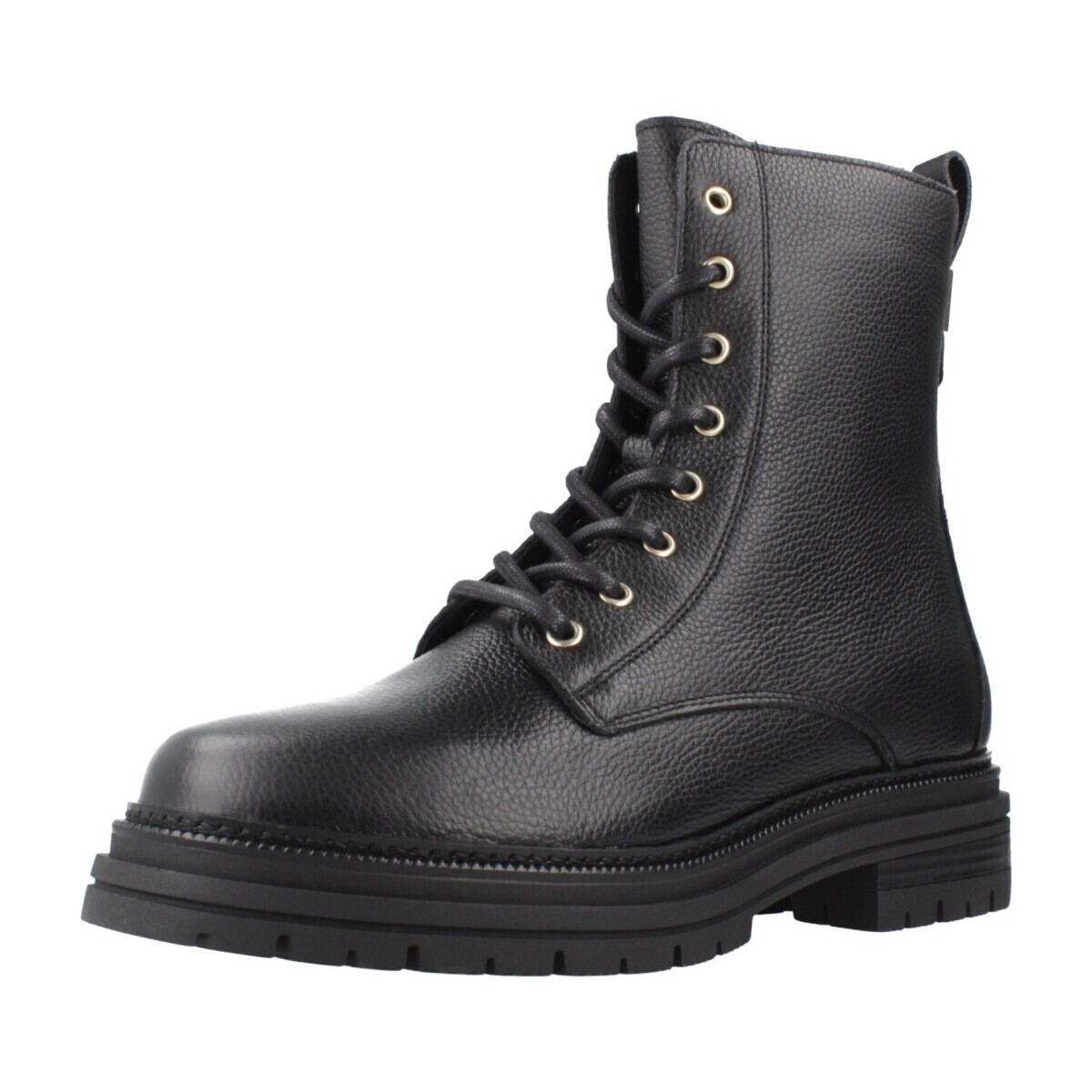 Tommy Hilfiger  TH PLAQUE PEBBLE LACE BOOT WARM  Černá