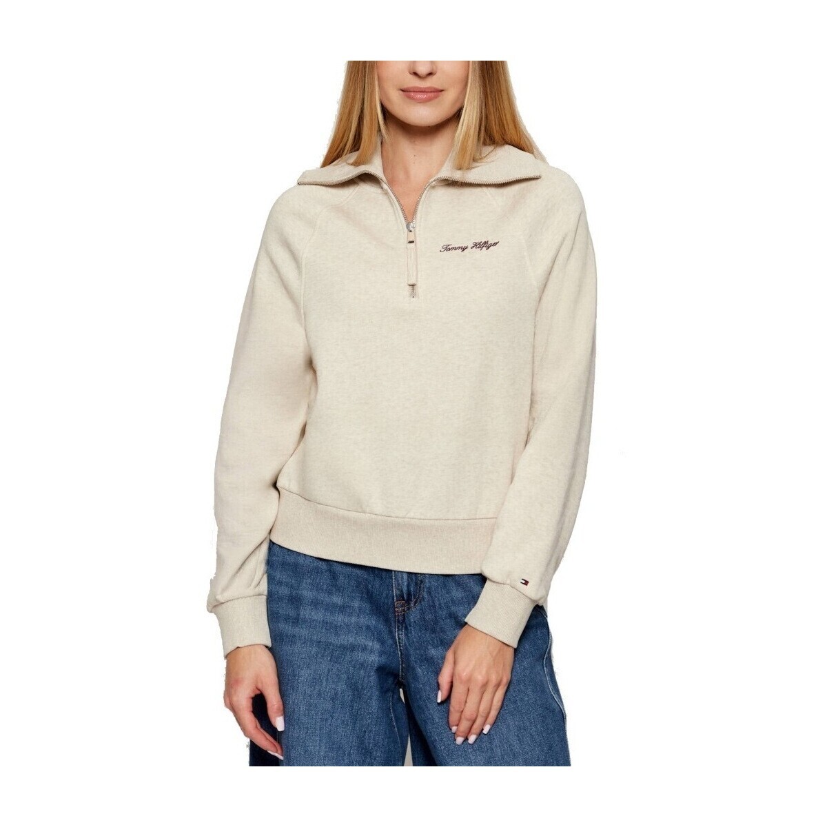 Tommy Hilfiger  CLASSIC SCRIPT FLEECE HA  Béžová