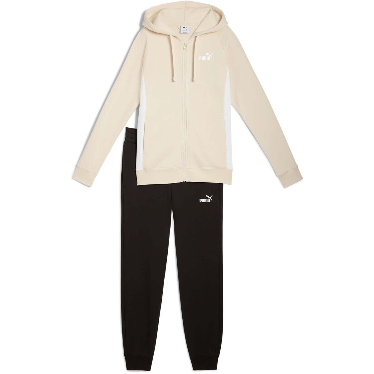 Puma  Full-Zip Hooded Sweat Suit Fl  Bílá