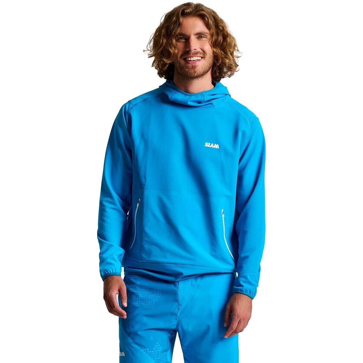 Slam  Foil Tech Hoodie  Modrá