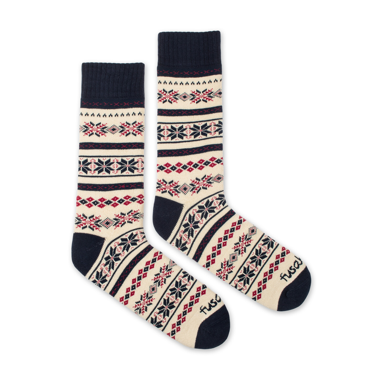 Ponožky Froté Nordic béžovo modré