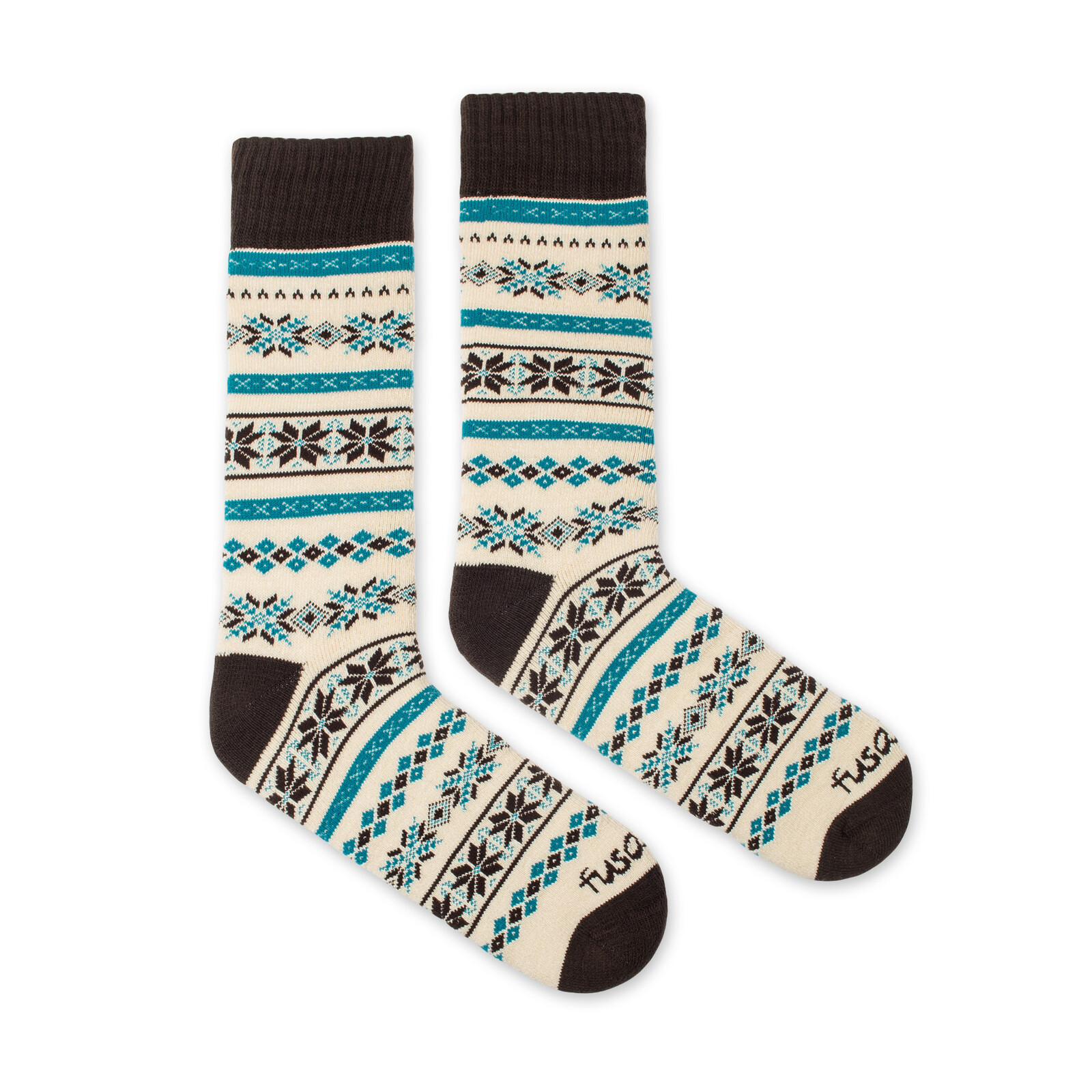 Ponožky Froté Nordic béžovo hnědé