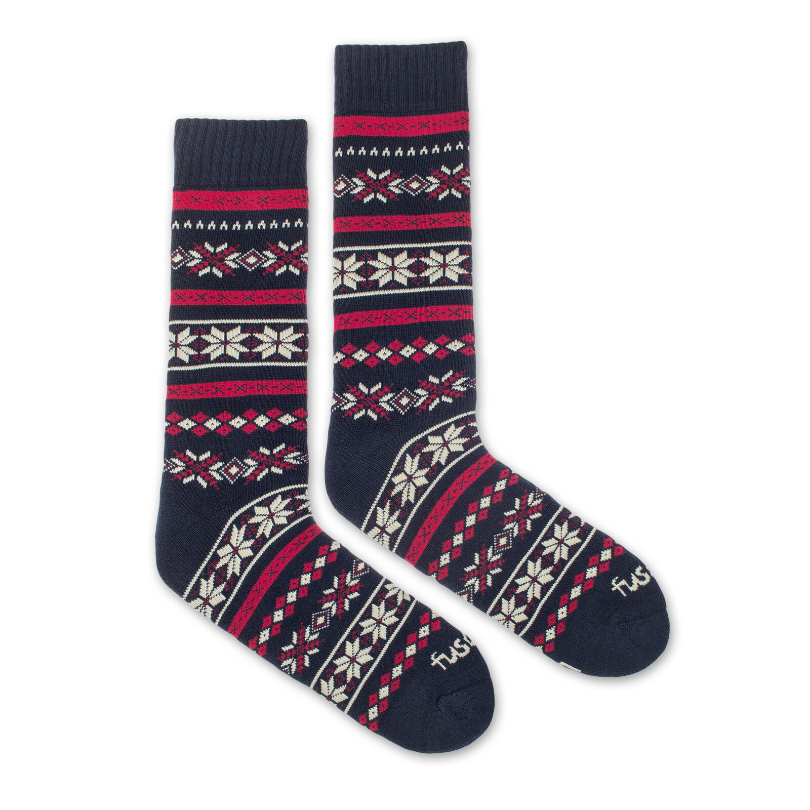 Ponožky Froté Nordic modro červené