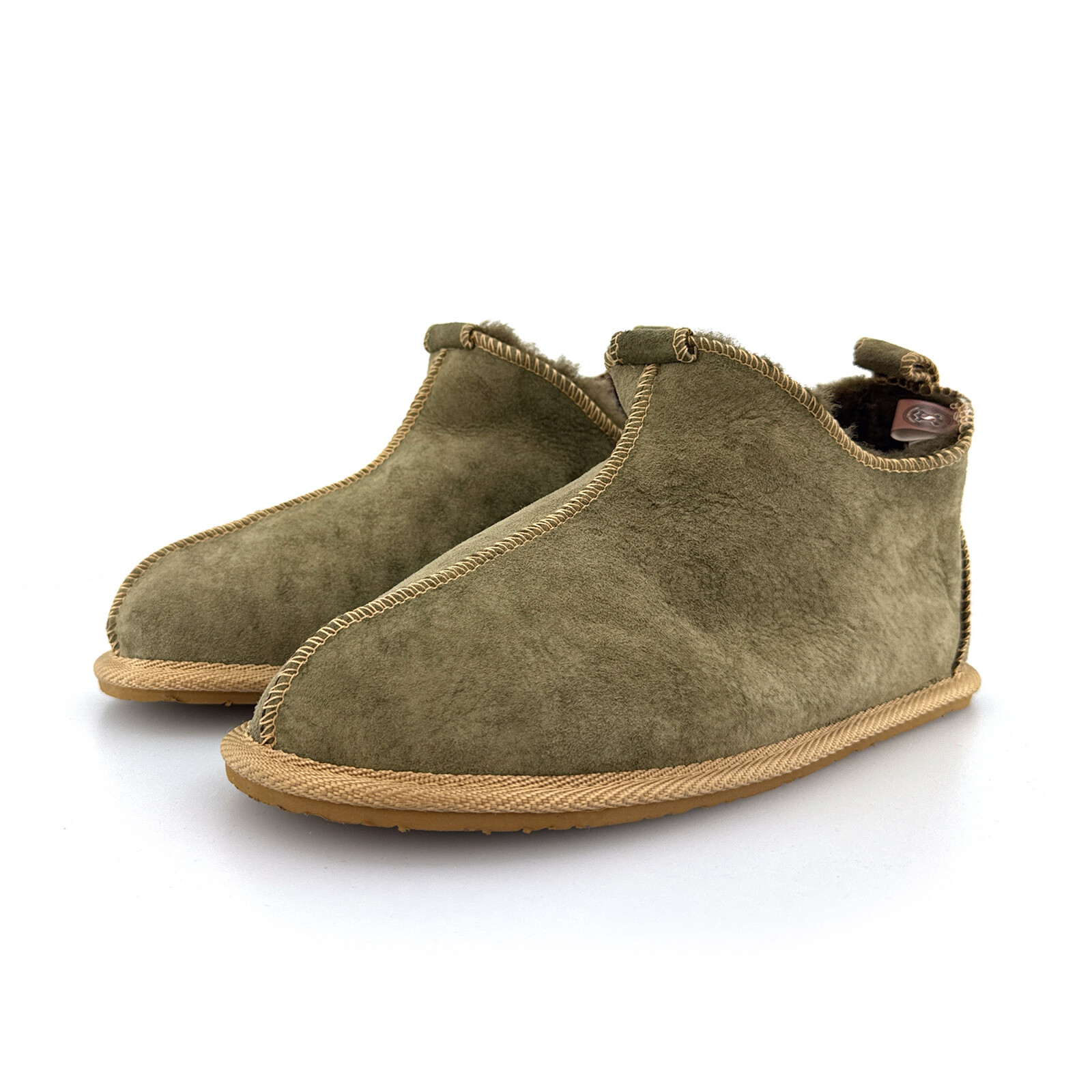 Unisex vlněné papuče THOR, kaki