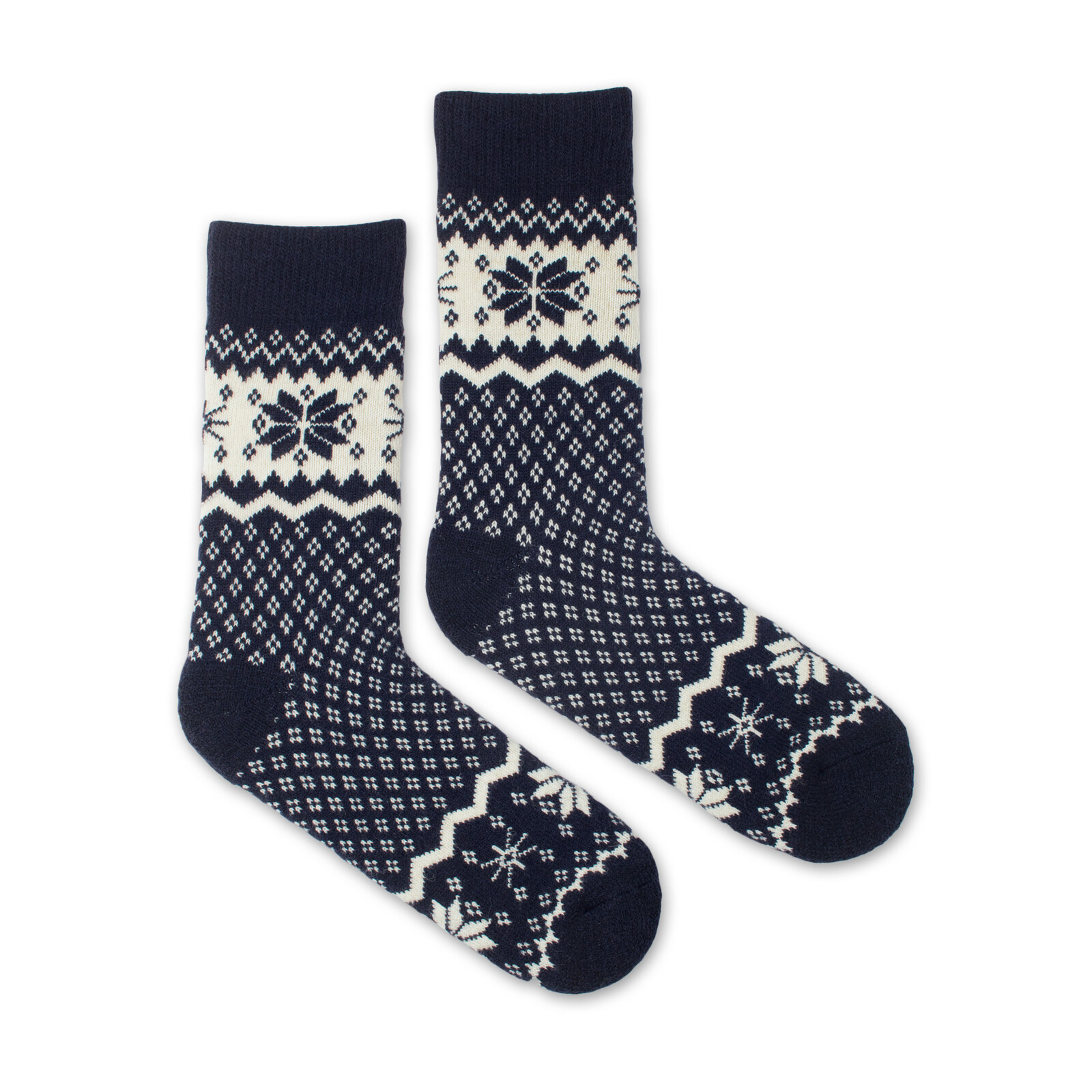 Vlněné ponožky Vlnáč Sněhová vločka modré