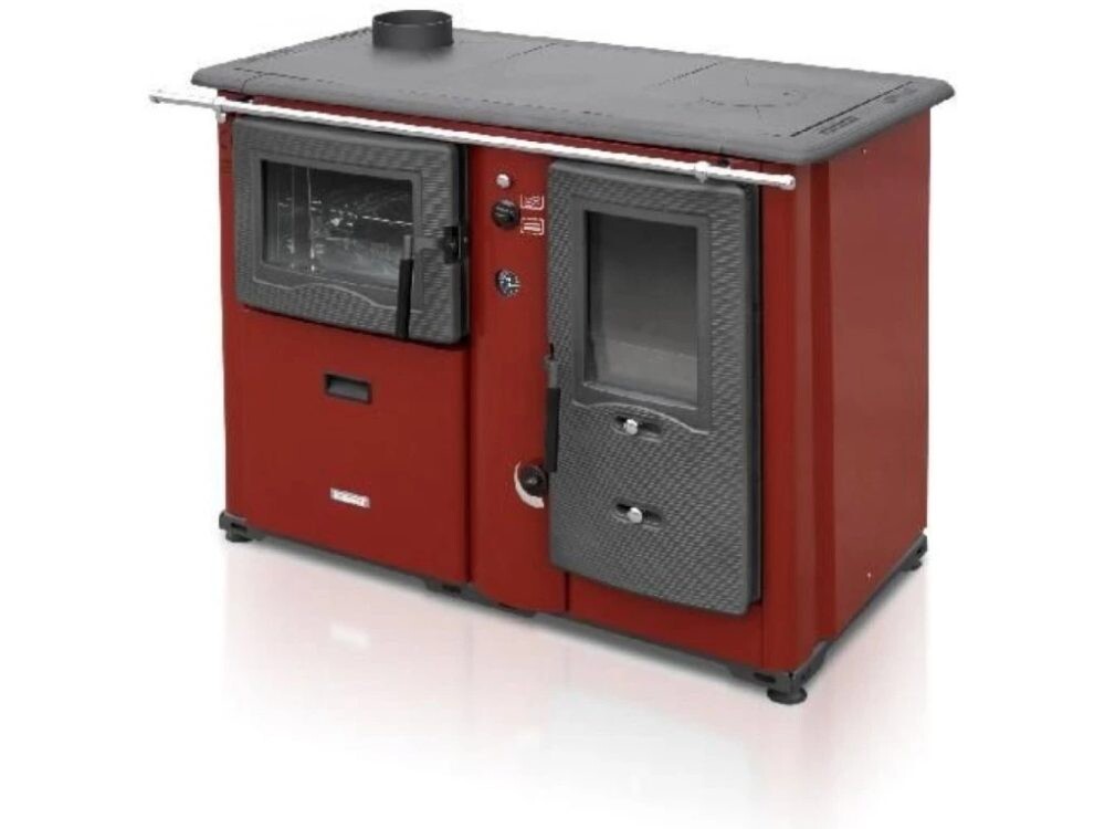 Teplovodní sporák s troubou TEMY PLUS P 20 S Levý/Červený