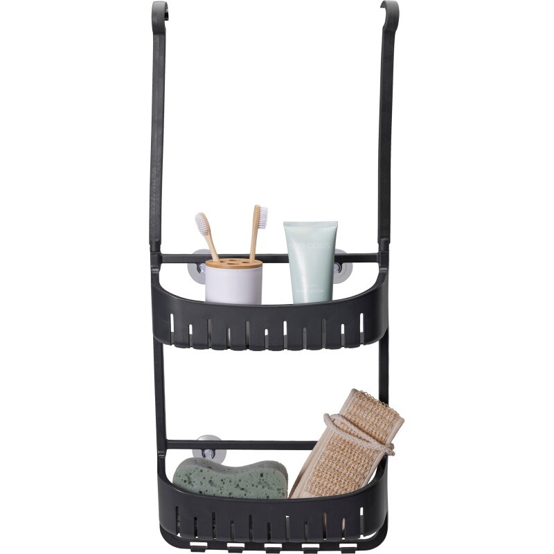 BATHROOM SOLUTIONS Regál koupelnový závěsný s přísavkami béžový KO-C80653830cern