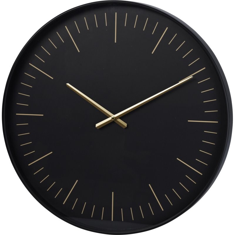 SEGNALE Nástěnné hodiny 50x4 cm černé KO-837000350