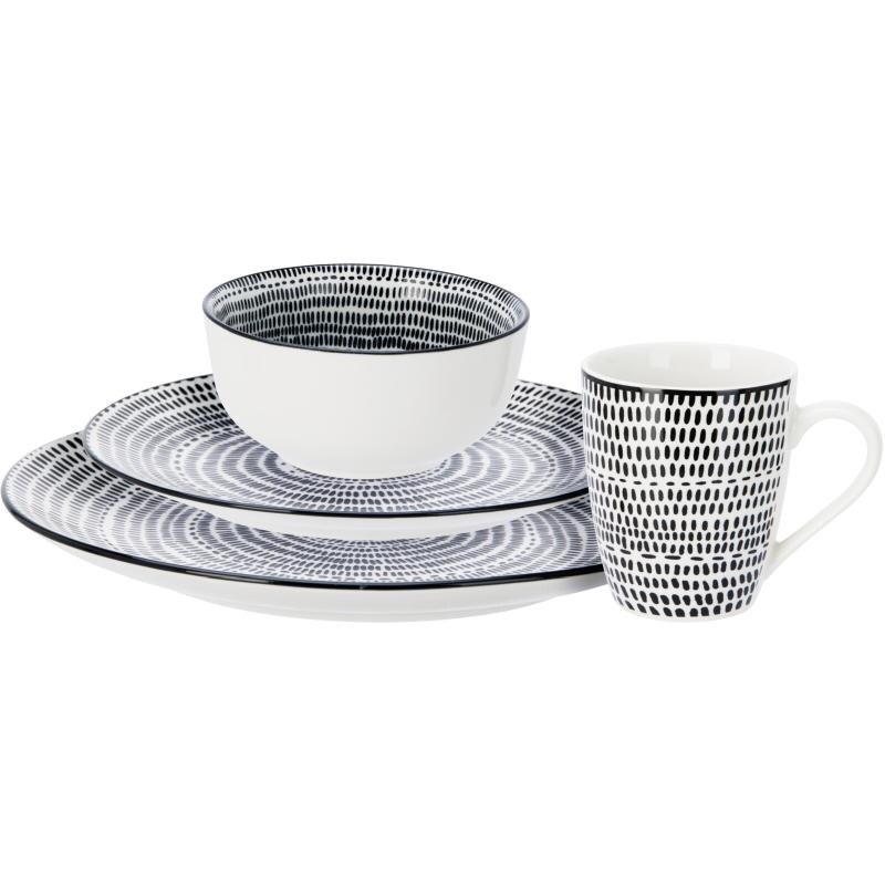 SIAKI Jídelní sada porcelánová 16 ks KO-Q04000090