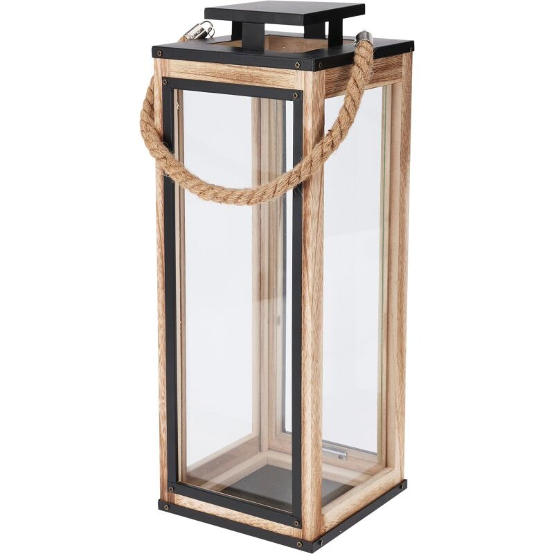 HOMESTYLING Lucerna dřevěná sada 2 ks KO-NB1422910