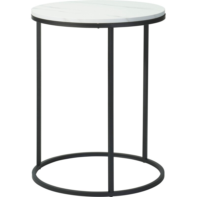 H & S COLLECTION Odkládací stolek sada 2 ks bílá/mramor 40+50 cm  KO-KR8200420