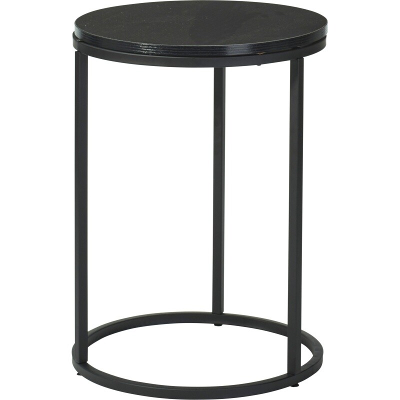 H & S COLLECTION Odkládací stolek sada 2 ks černá 40+50 cm KO-KR8200410