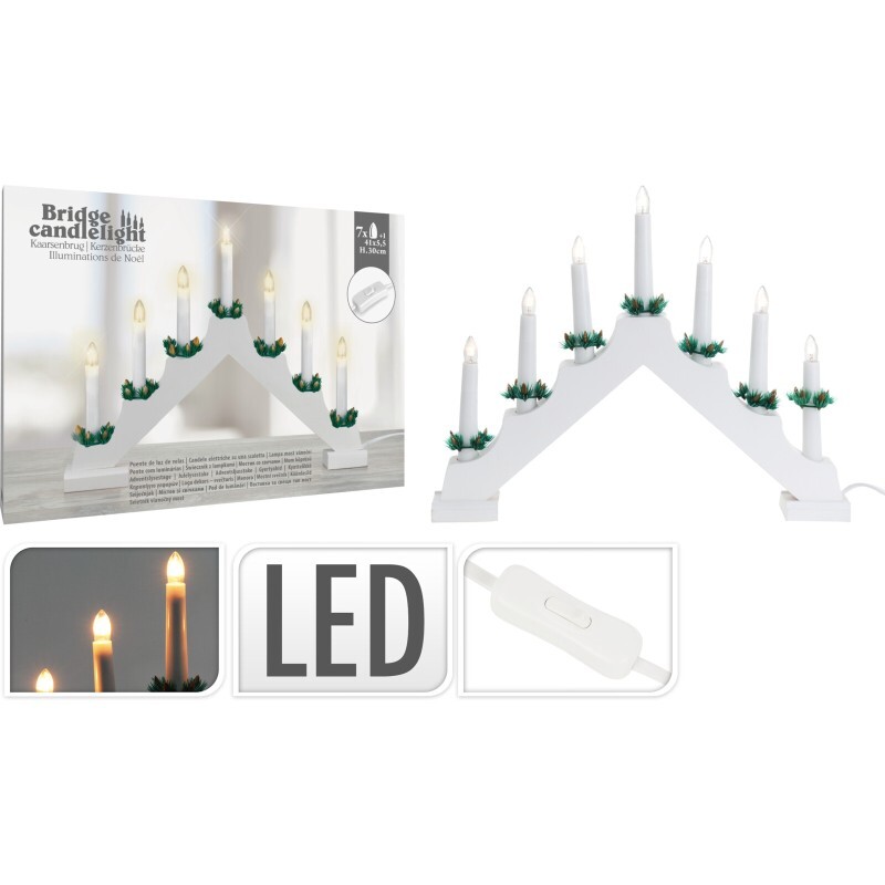 HOMESTYLING LED svícen 7 svíček KO-AX8000110