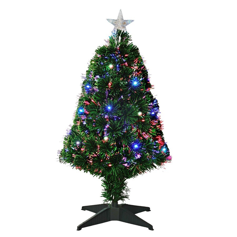 HOMESTYLING Vánoční stromeček s LED osvětlením 90 cm barevný KO-AFB000130