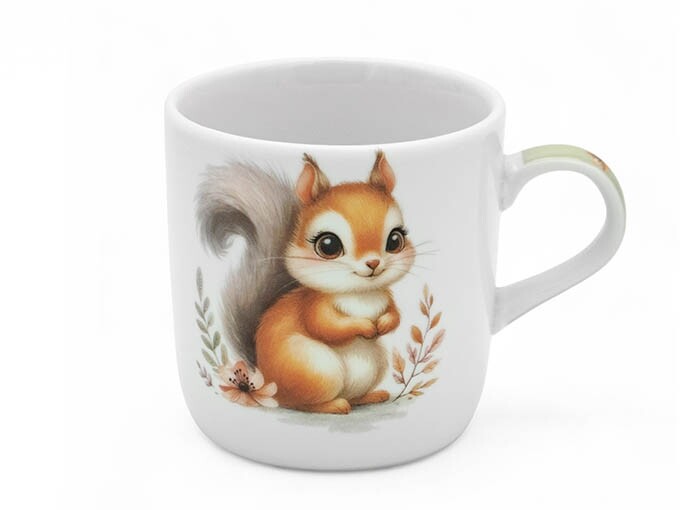 BELLA FIORE Hrnek dětský porcelán 230ml  VEVERKA