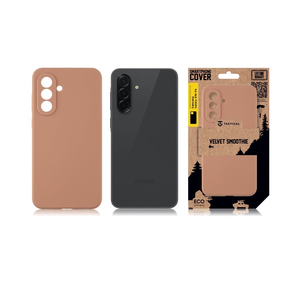 Zadní kryt Tactical Velvet Smoothie pro Samsung Galaxy A36 5G, mocha mouse