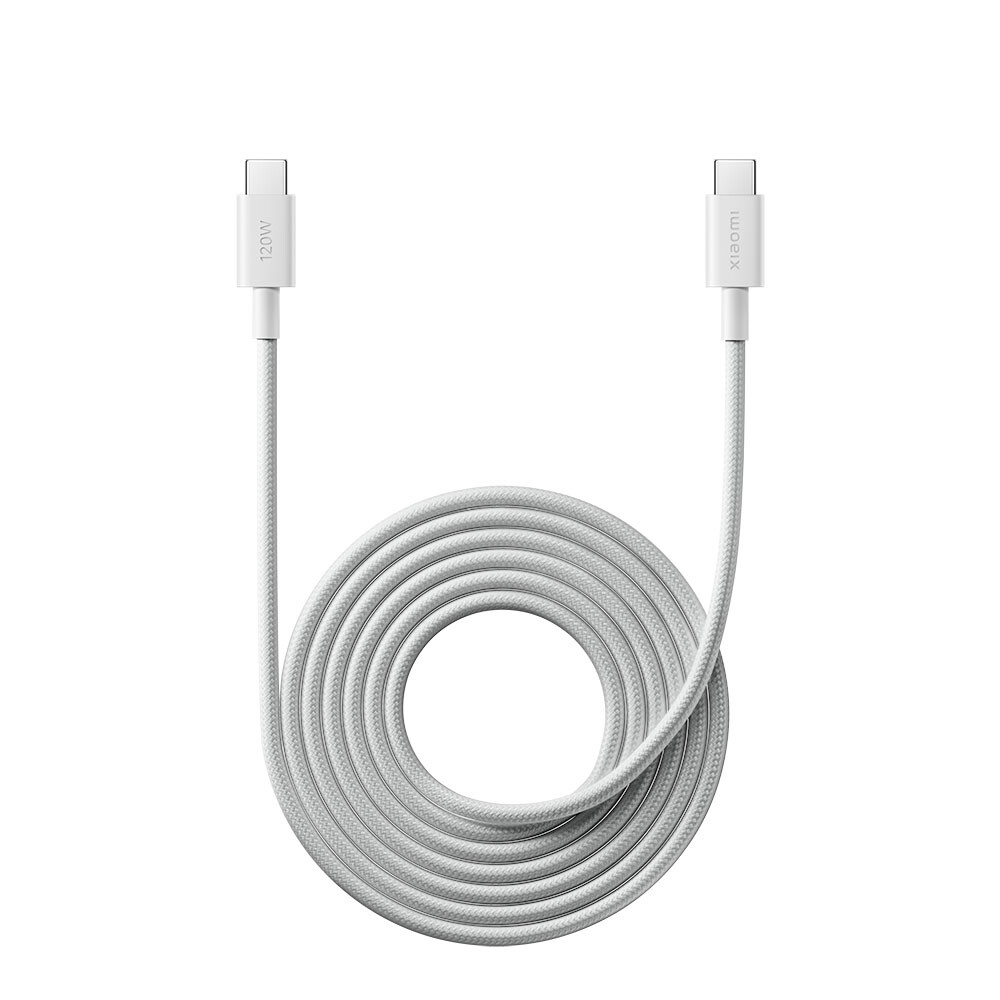 Xiaomi 6A Braided USB-C to USB-C Cable (2m) bílá