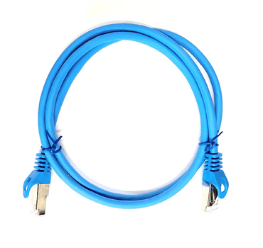 Kabel Patch FTP 6A RJ45/568B, 26AWG 0,3m modrý