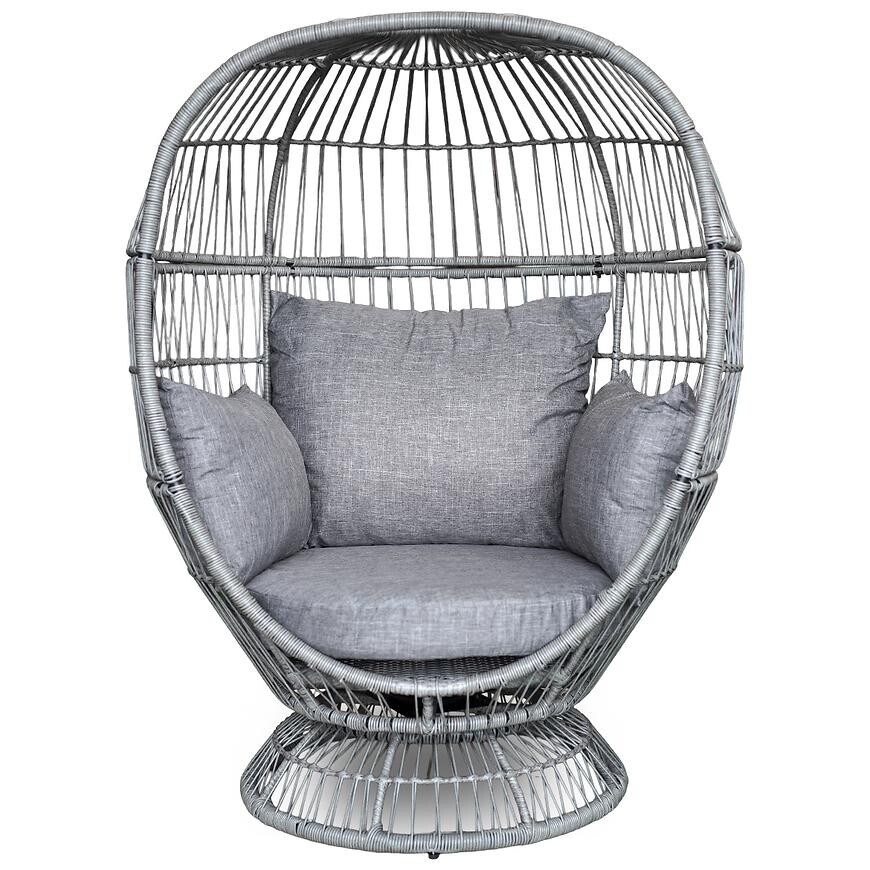 Zahradní otočná židle Cuddie šedá