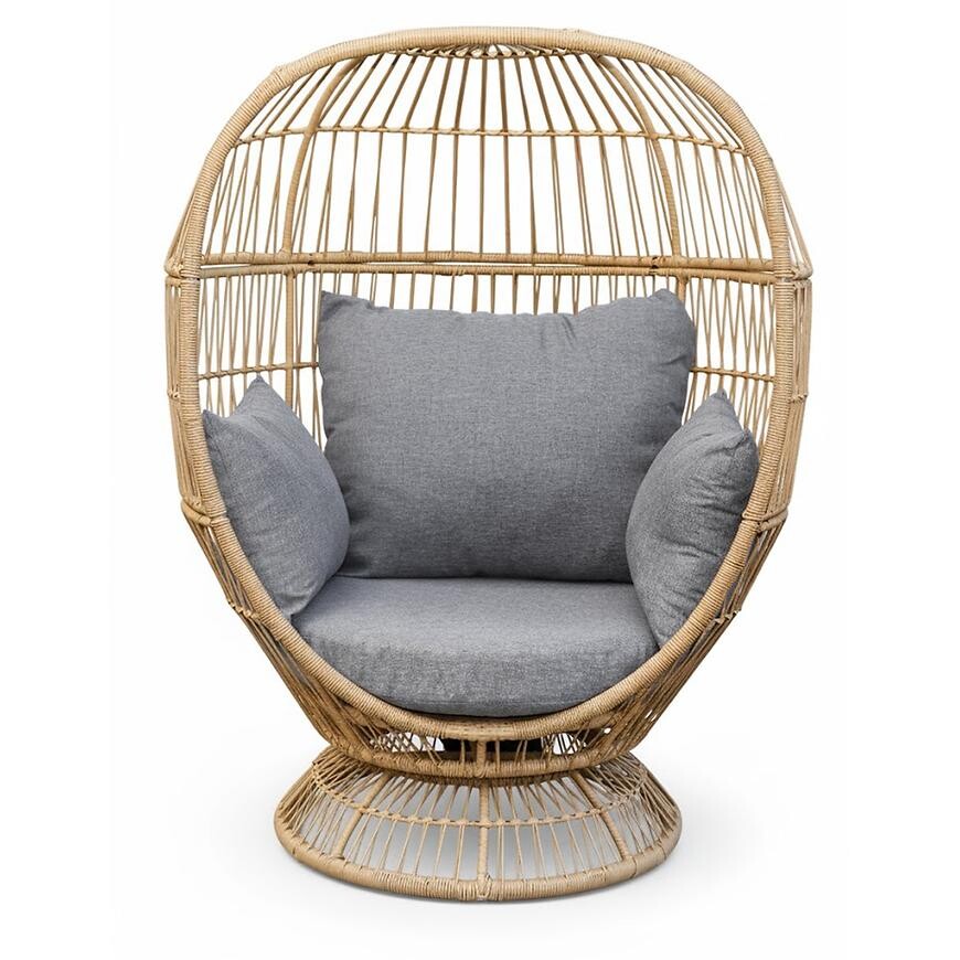 Zahradní otočná židle Cuddie přírodní