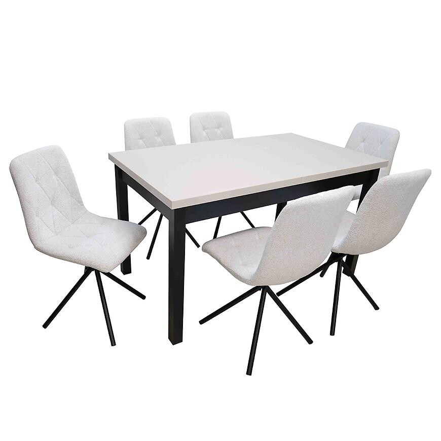 Jídelní set 1+6 Suzan kašmír/černá