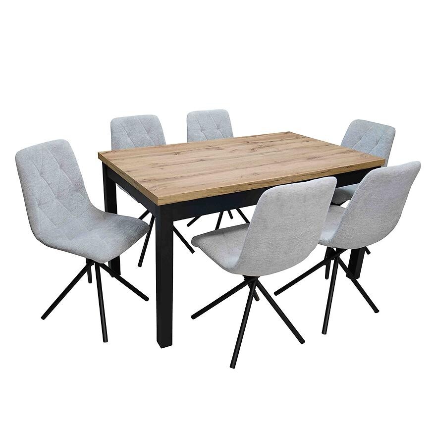 Jídelní set 1+6 Pako wotan/černá