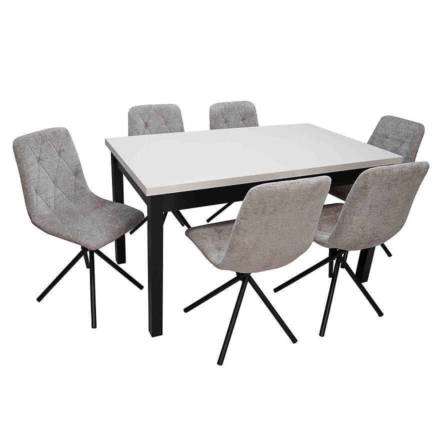 Jídelní set 1+6 Juma kašmír/černá