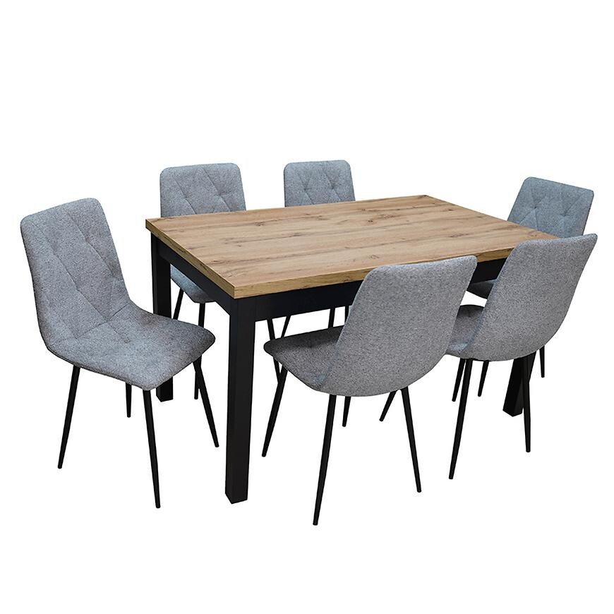 Jídelní set 1+6 Jolita wotan/černá