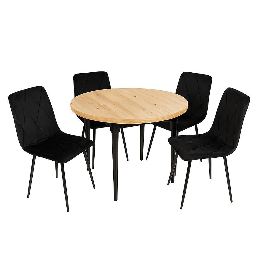 Jídelní set 1+4 Bino artisan/černá