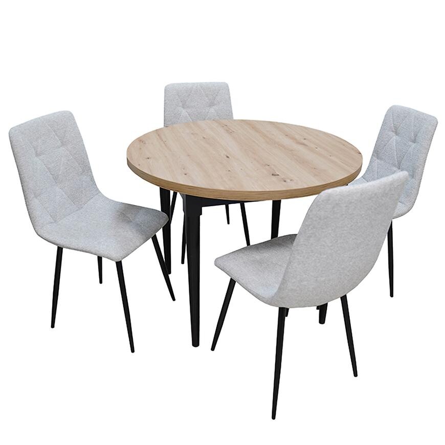 Jídelní set 1+4 Matylda artisan/černá