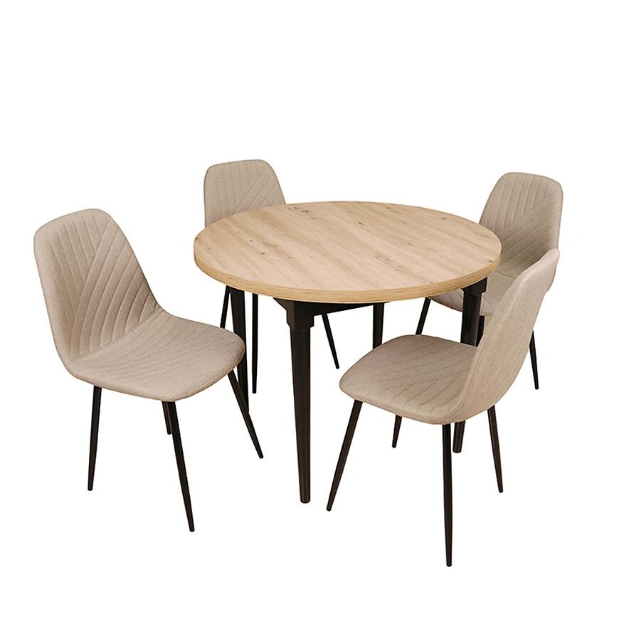 Jídelní set 1+4 Leti artisan/černá