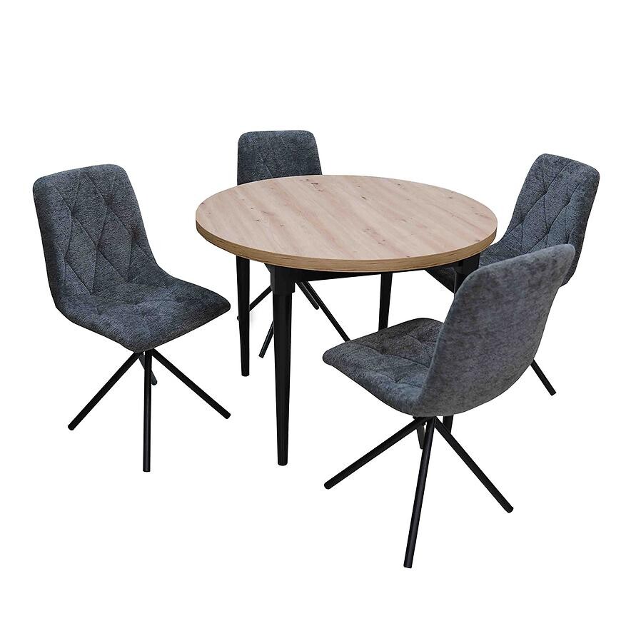 Jídelní set 1+4 Nina artisan/černá