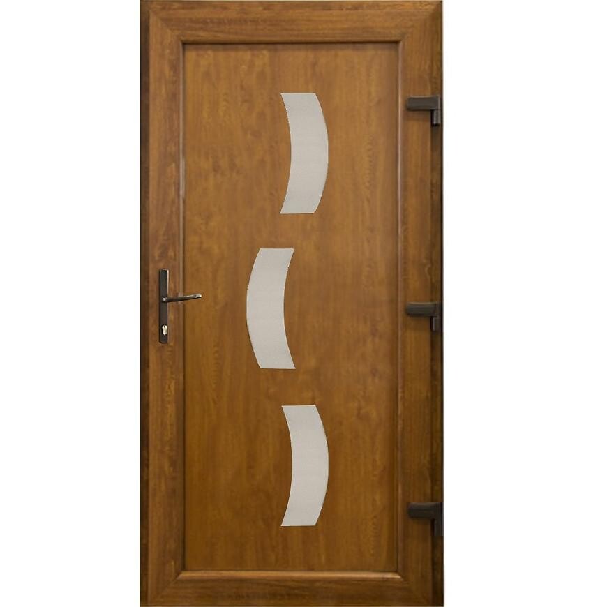 Vchodové dveře Zadar D30 80P 88x198x7 zlatý dub