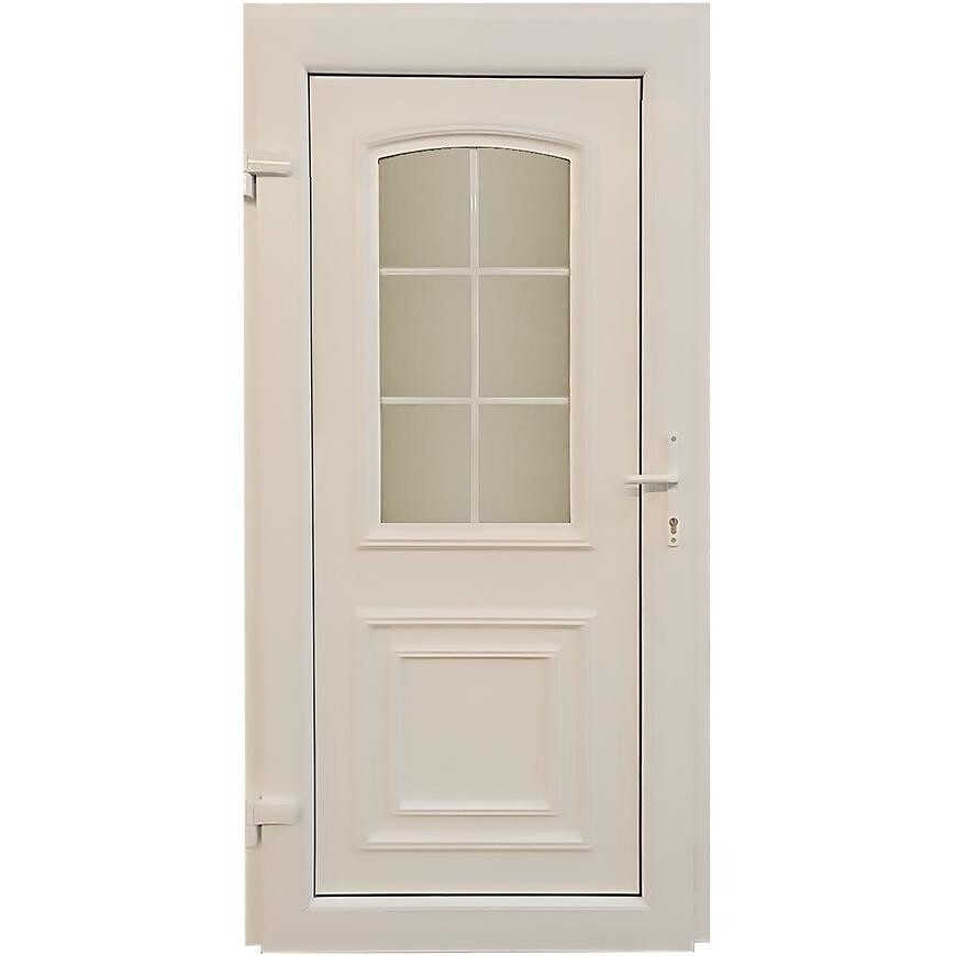 Vchodové dveře Rijeka D34 88x198x7 80L bílá