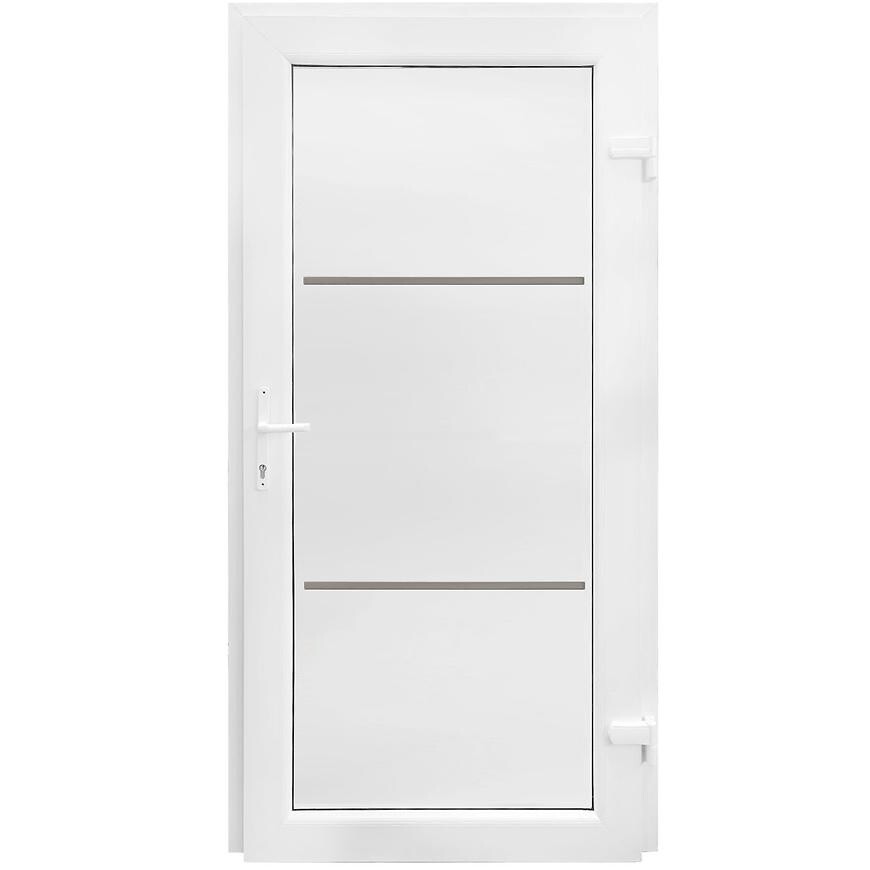 Vchodové dveře Split D35 88x198x7 80P bílá