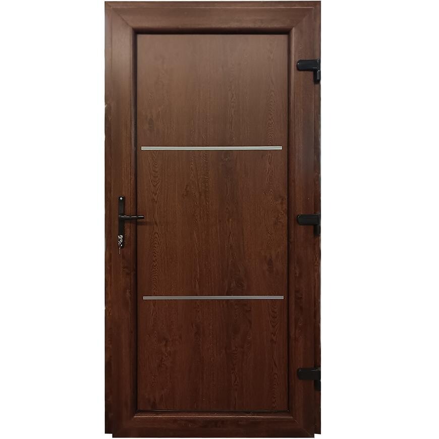 Vchodové dveře Split D35 88x198x7 80P zlatý dub