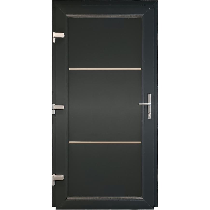 Vchodové dveře Split D35 88x198x7 80L antracit