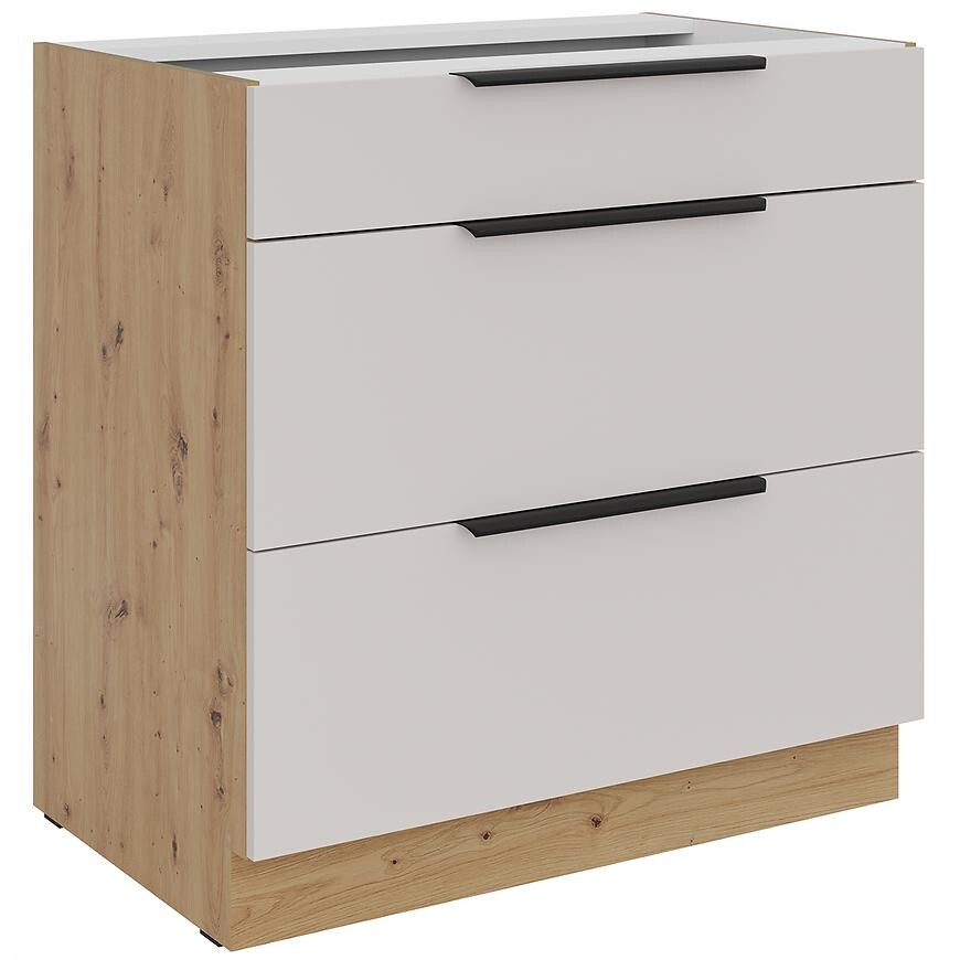 Kuchyňská skříňka Solea cashmere/artisan 80D 3S BB