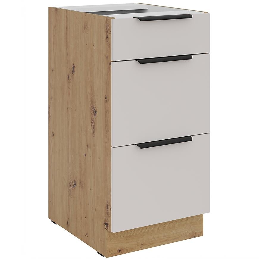 Kuchyňská skříňka Solea cashmere/artisan 40D 3S BB